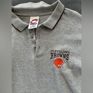Vintage Cleveland Browns Gray Polo Shirt